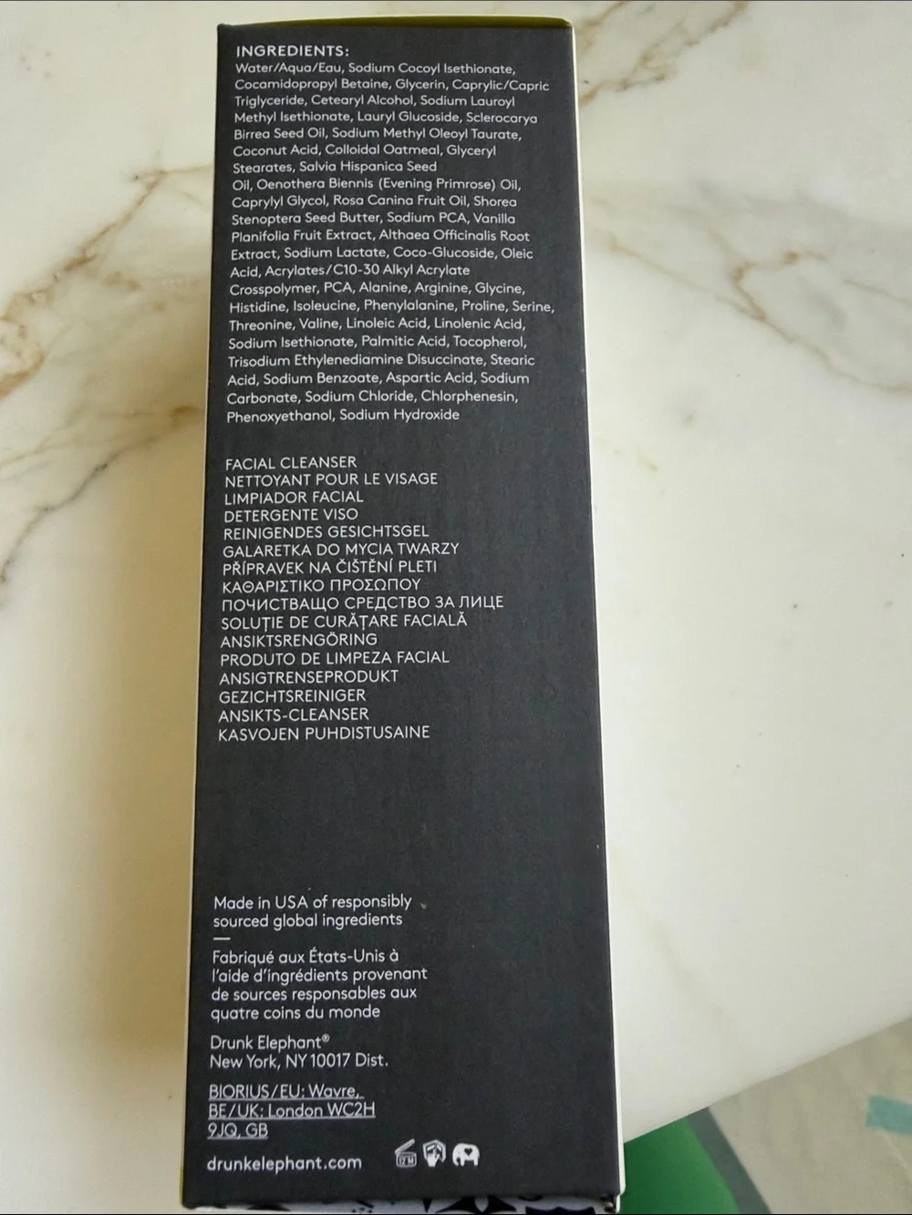 Drunk Elephant White & Yellow Mello Marula Cream Cleanser 5 fl oz